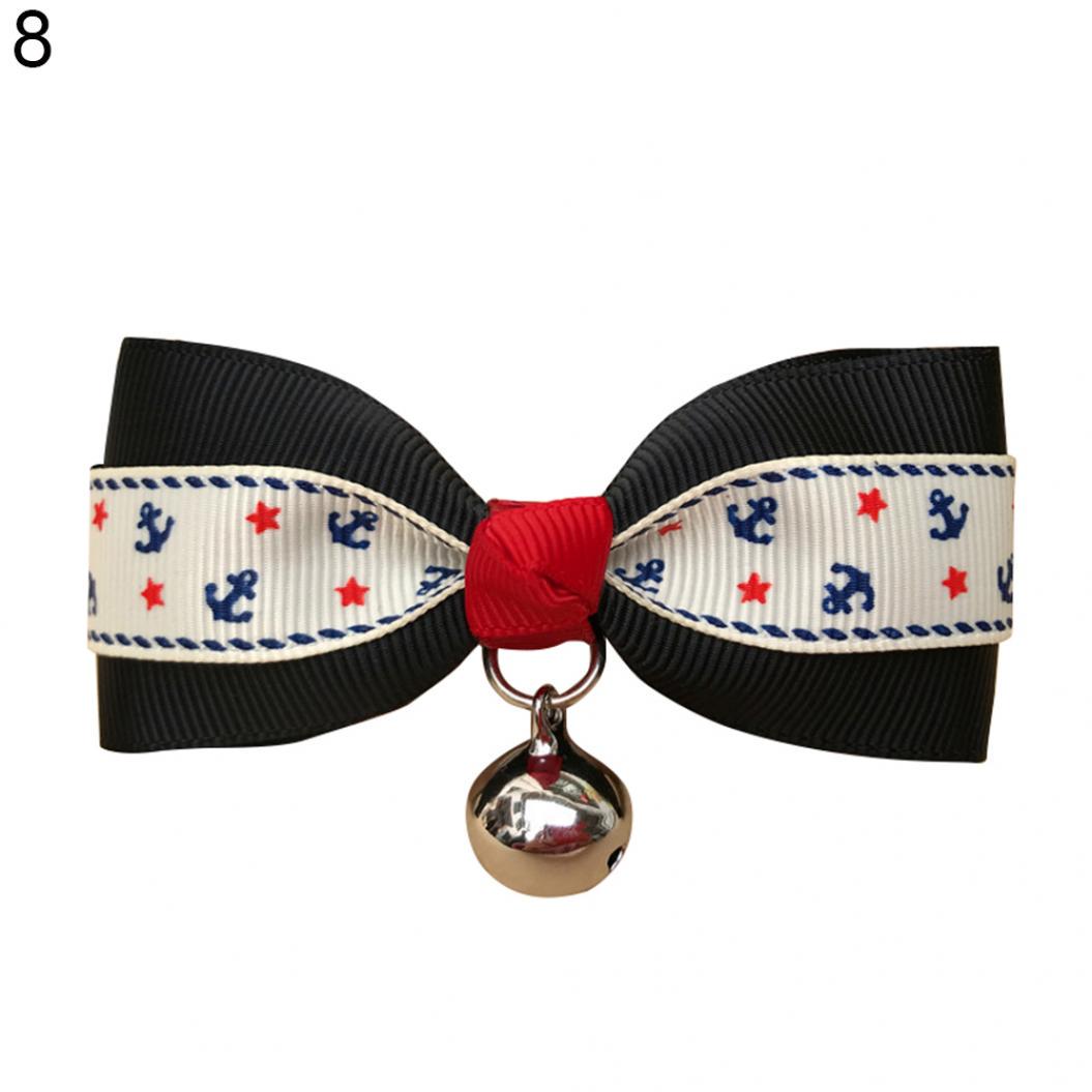 

Металева підвіска-дзвіночок із бантом. Модний нашийник із краваткою-метелем, собака, кіт, цуценя S
