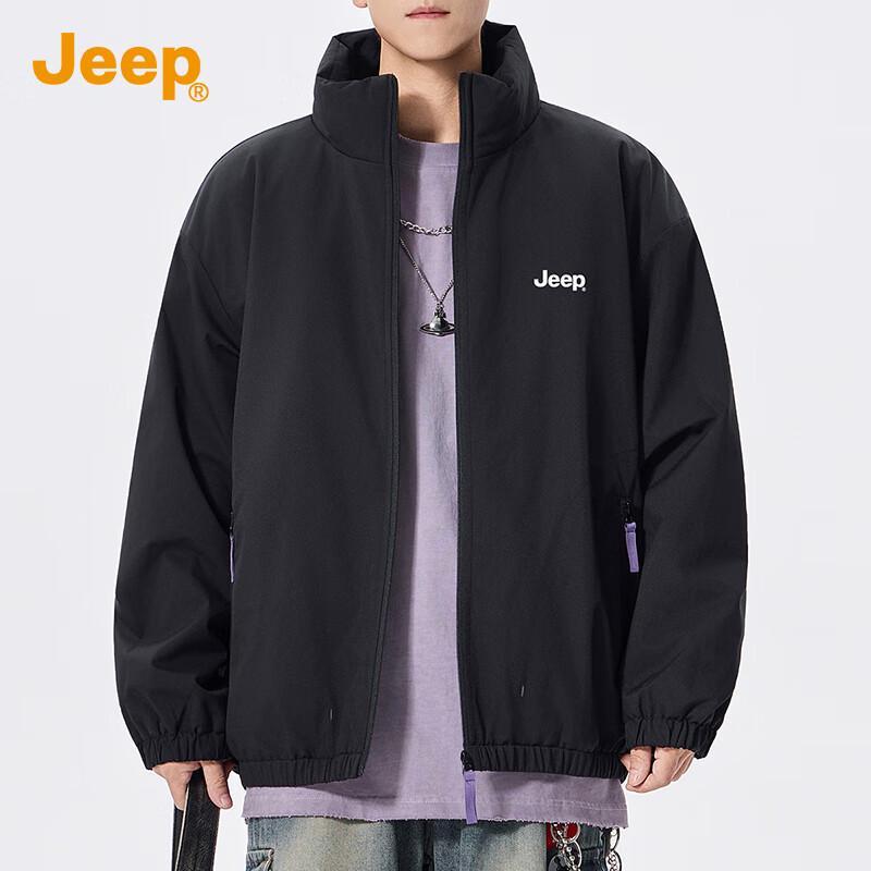 JEEP Men's 2025 Autumn/Winter Padded Windproof Baseball Jacket