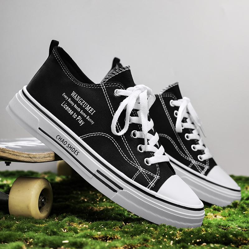 Módna Pánska Trendová Nízkoprofilová Plátenná Priedušná Obuv na Skateboardovanie Študentská Chlapčenská Pánska Populárna Neformálna Bežecká Tenisová Obuv s Mäkkou Podrážkou Pre Teenagerov