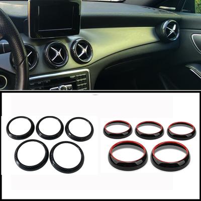 5PCS/set Air Conditioner Vent Outlet Ring Trim Decor for Mercedes Benz A Class