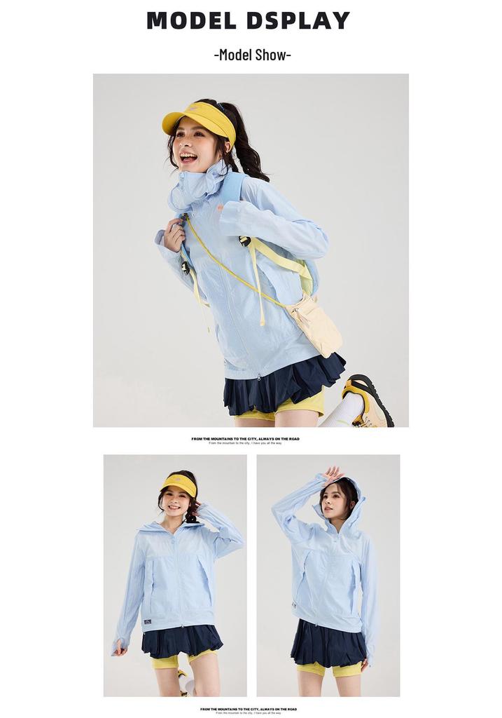 Lightweight Mountain-Style Sun Protection Jacket for Women and Men - Breathable Summer Cycling and Skin Protection Top