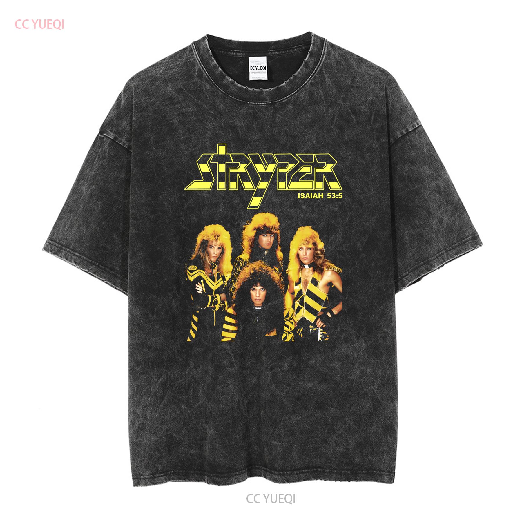 

Stryper T shirt Band Isaiah 53 5 To Hell With the Devil S long or short sleeves vintage Washed Breathable Unisex Versatile S
