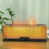 Striped 3D Flame Aroma Diffuser & Humidifier with Light - Ideal for Bedroom & Air-Conditioned Rooms