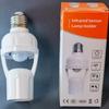 360 Degrees Human Induction Motion Sensor Lamp Socket Base AC85-265V Delay Time Switch E27 Base Holder Socket Adapter