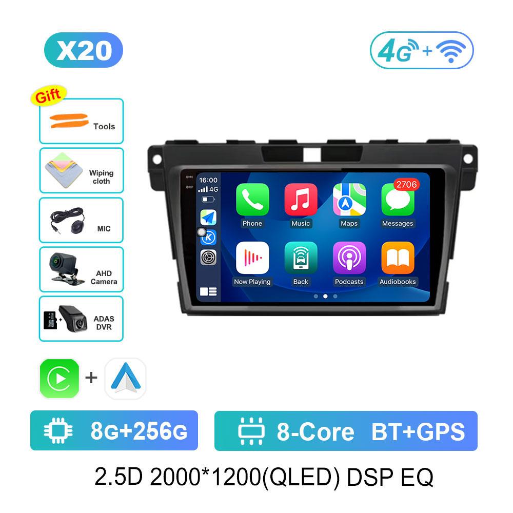 Car Video Multimedia Player DSP Stereo for Mazda CX-7 CX7 2007 - 2014 Android System GPS Navi WiFi IPS Screen 4G Bluetooth