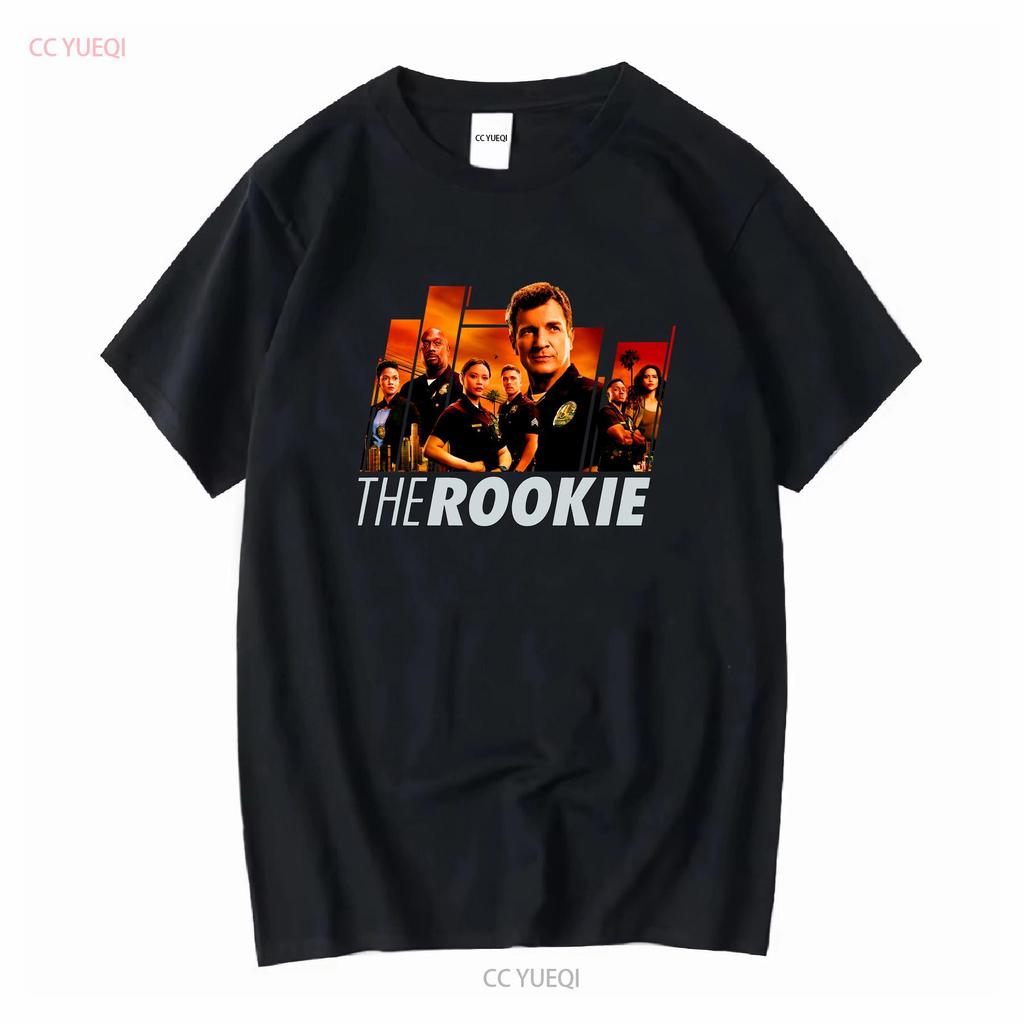 The Rookie Fanart Poster Klassisches T-Shirt lang- oder kurzärmlig Vintage Gewaschen Weich Mode Lässig Unisex Oberteil für den Alltag