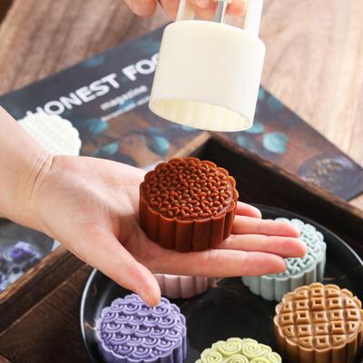 Green Bean Cake Baking Hand Press Moon Cake Mould Cookie Stamp Cutter Mooncake Mold Ma'amoul Form