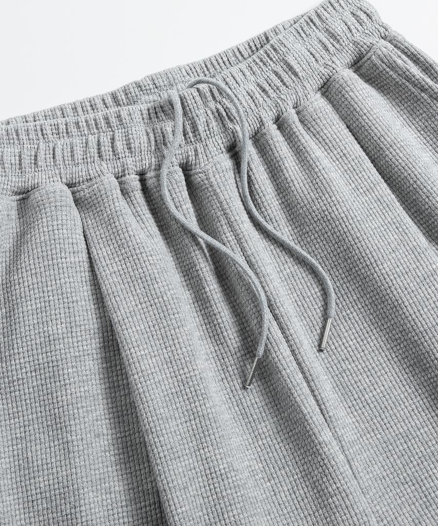 BRENSON ( Waffle ) Single-Pleat Wide Waffle Pants ( 4 Colors )
