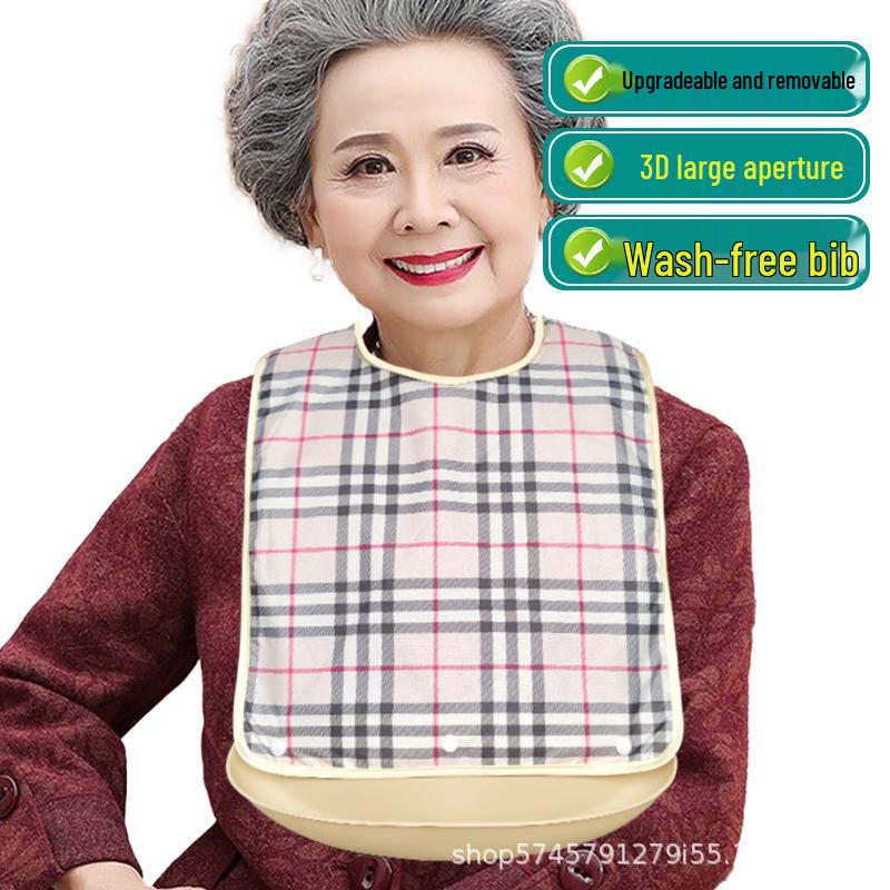 Wasserdichte Esslatz für Erwachsene & Senioren – Große, spezielle Schürzen für Senioren