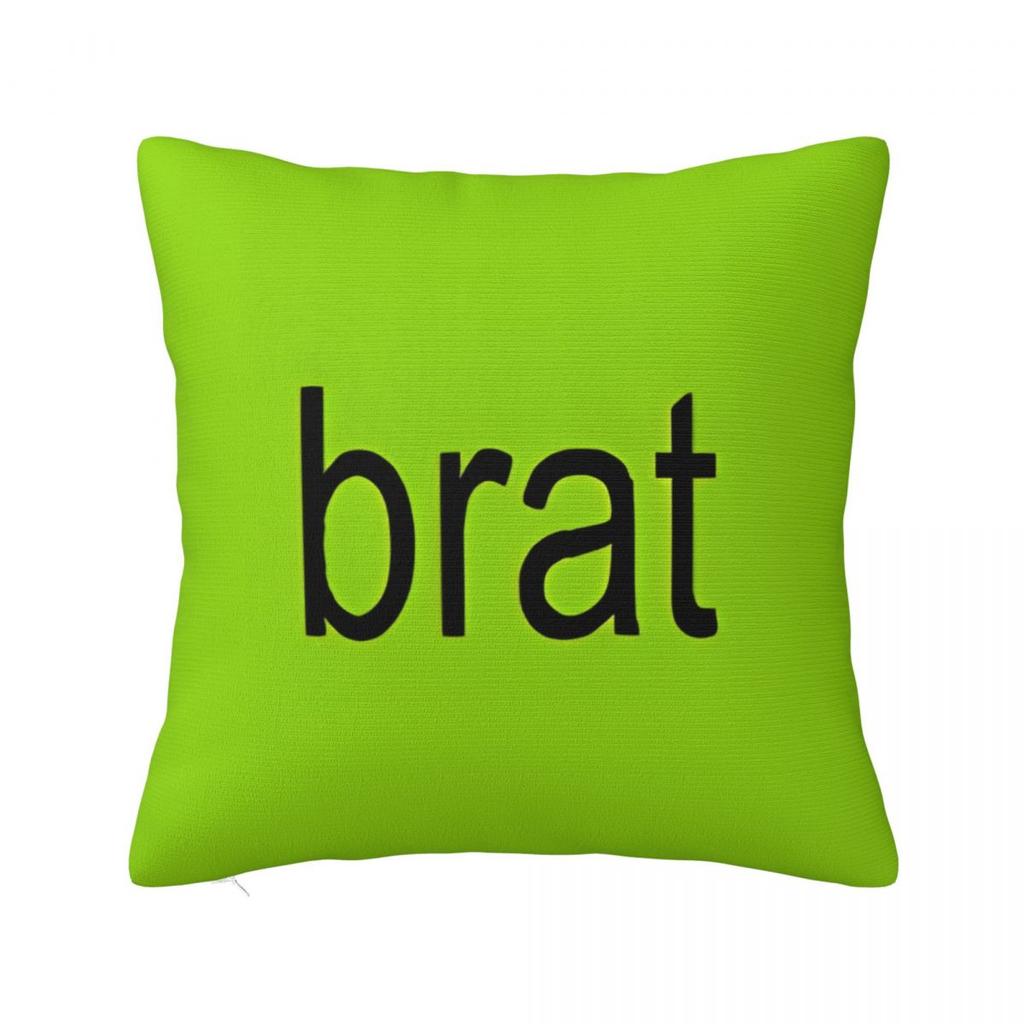Charli XCX Brat Pillow Case Club Classics Pop Music Brat Album Cushion Covers Polyester Decorative Pillowcase for Sofa 18