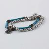SHOVEOFF SVB-218 Turquoise Double Chain Bracelet