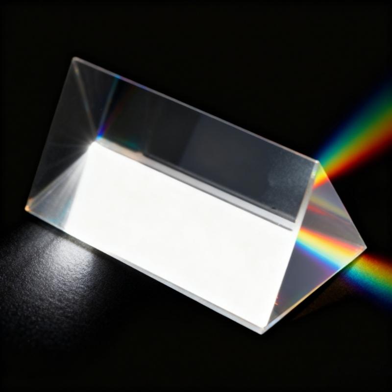 Optics Glass Triangular Prism For Analysis Physics Education And Creative Photography Projects