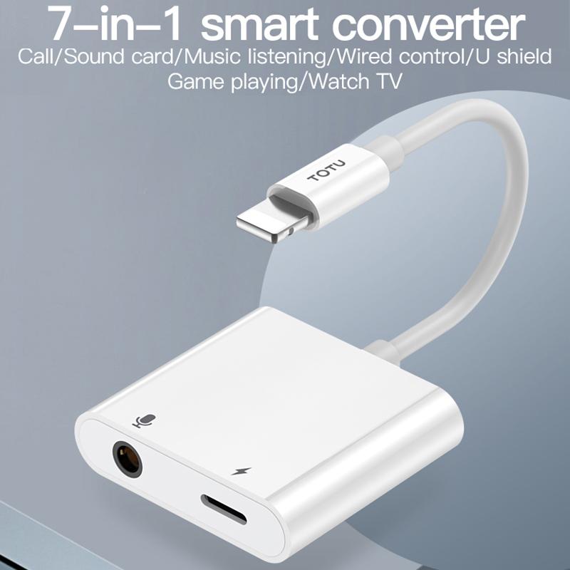 TOTUDESIGN EAUC-25 Glory Series 2 In 1 Multi-function 8 Pin + 3.5mm To 8  Pin Male Fast Charging &amp; M-buy at a low prices on Joom e-commerce platform