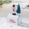 Metal Craft Christmas House Decor with Mailbox, Indoor Outdoor Display for Bar Shop Window Decoration