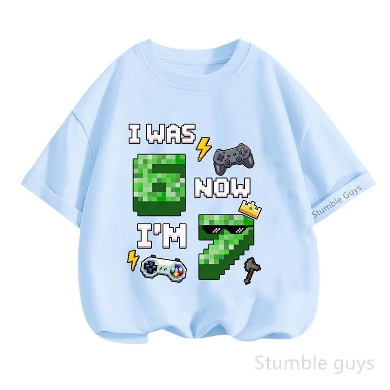Summer Cartoon Tops 67 Print Tshirt Six Seven T-shirt Kids Boys Clothes Girls Short Sleeve Wear