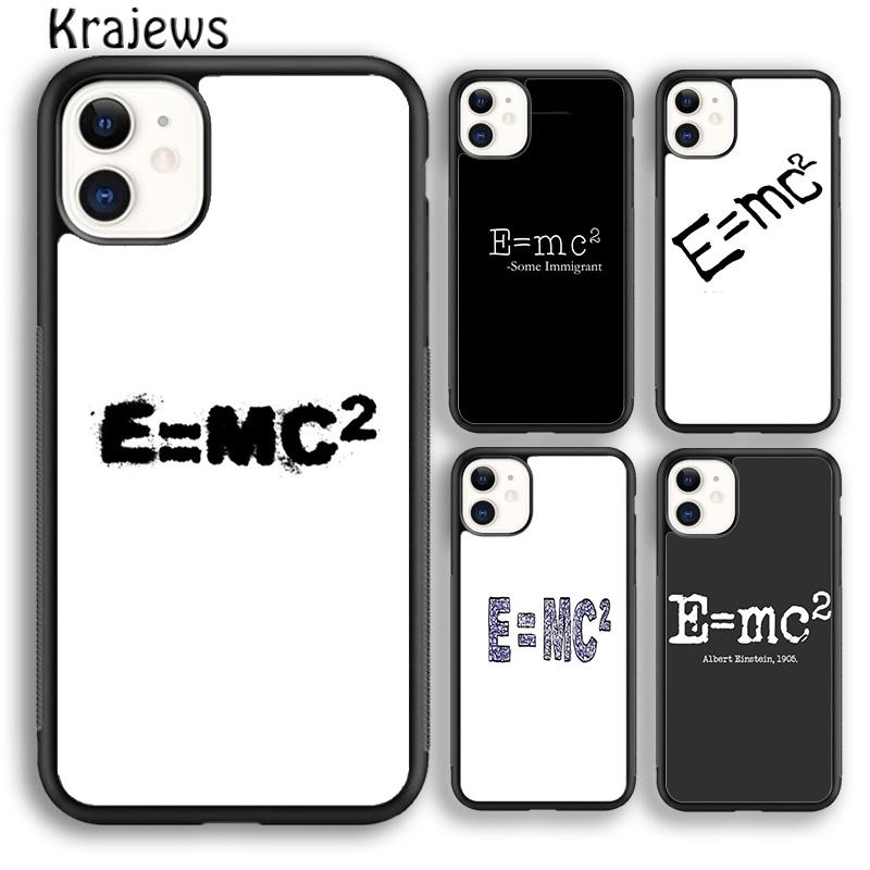 Krajews Physic Equations E=mc2 Math Phone Case Cover For iPhone 17 Air 16 15 14 Plus 11 12 13 Pro Max Coque Fundas