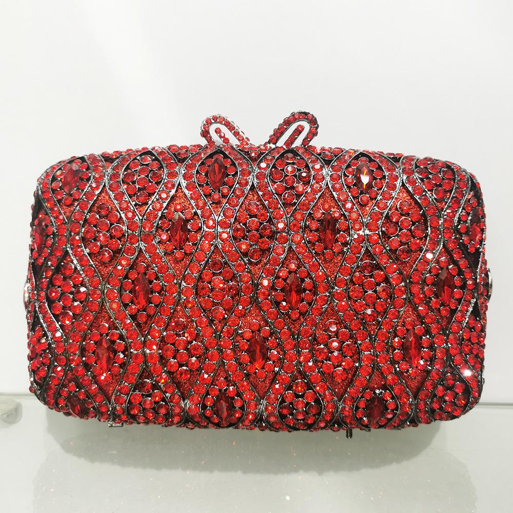 Diamond Evening Clutches Purses Yello/Blue/Green/Red Wedding Purse Crystal Handbags Rhinestone Formal Bag Lady Party Dinner