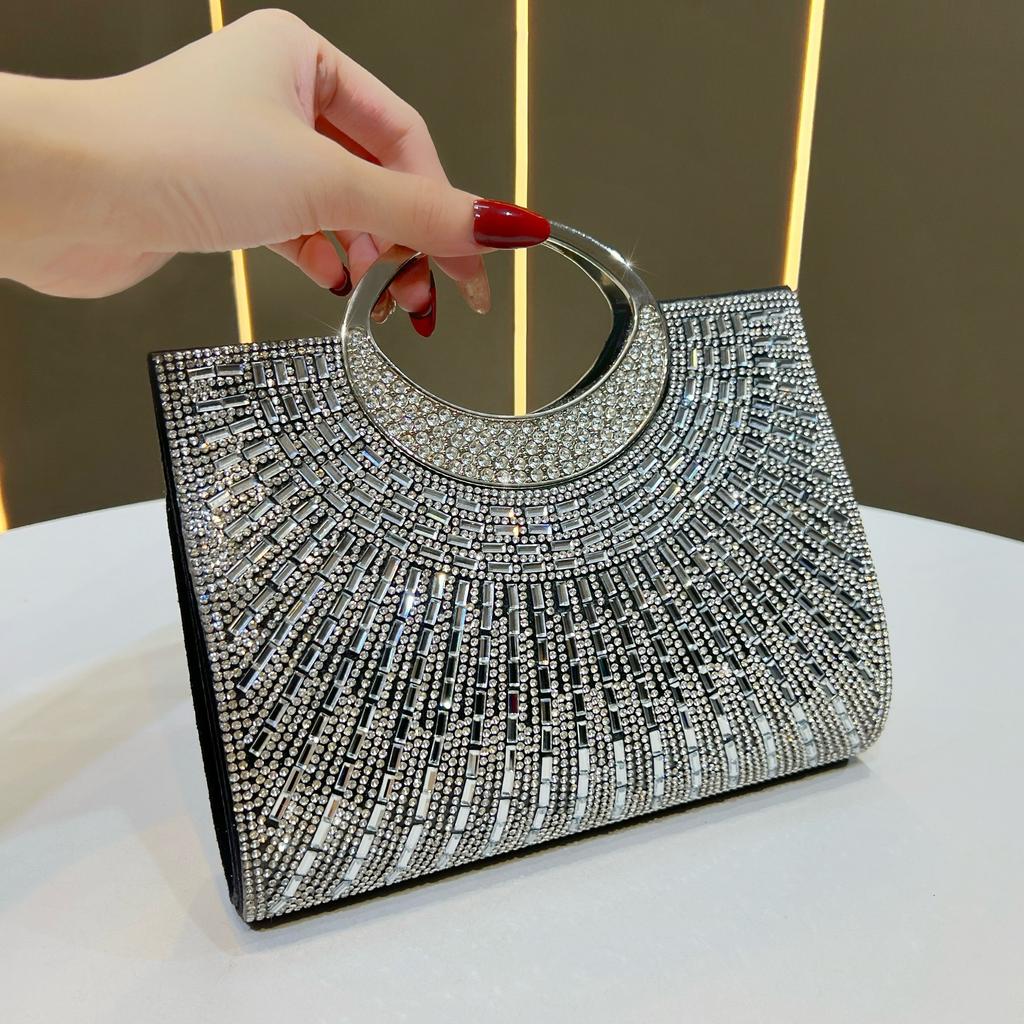 Hand-held Bag, Evening Bag, Diamond-encrusted Handbag, Evening Dress Bag, Cross-body Handbag