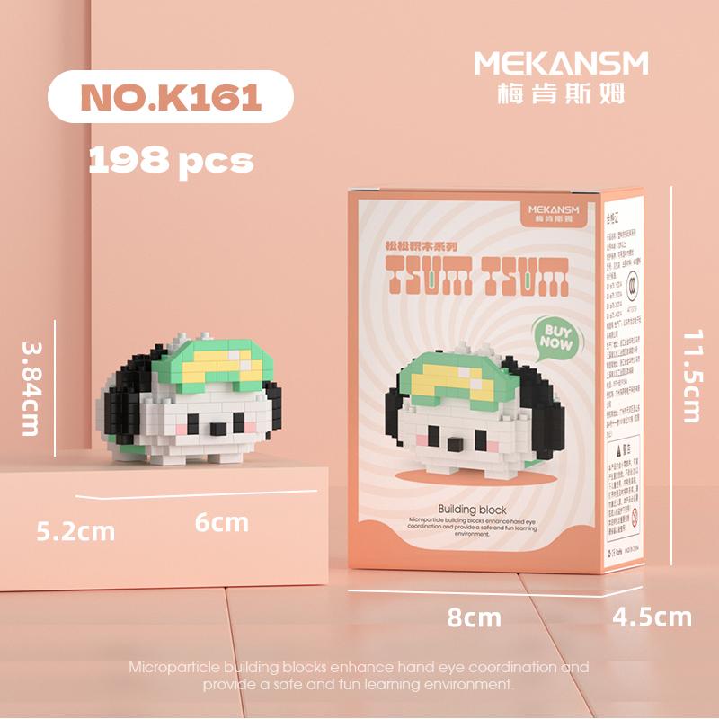 Disney Sanrio Mini Building Blocks Anime Figure Diamond Bricks Mickey Minnie Donald Duck Hello Kitty DIY Toys Festival Gifts