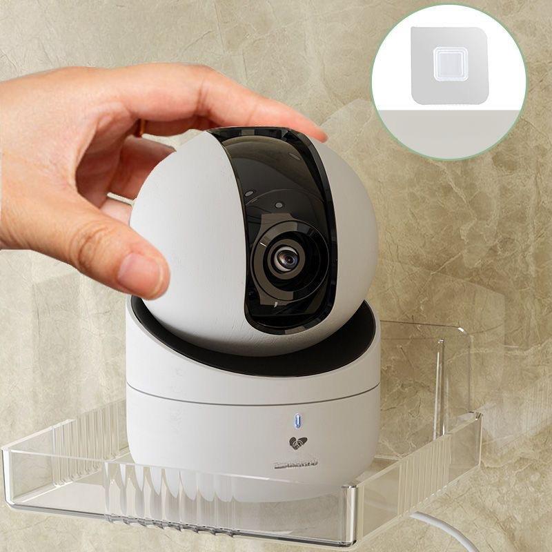 Wall Mounted Storage Rack, Mini Floating Storage Rack, Adhesive Hanging Storage Rack, Compact Display Rack,  Perfect for Security Cameras