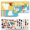 Kids 3d Geometric Collage Handmade Creative Sticker Quiet Book Early Education Puzzle Toy