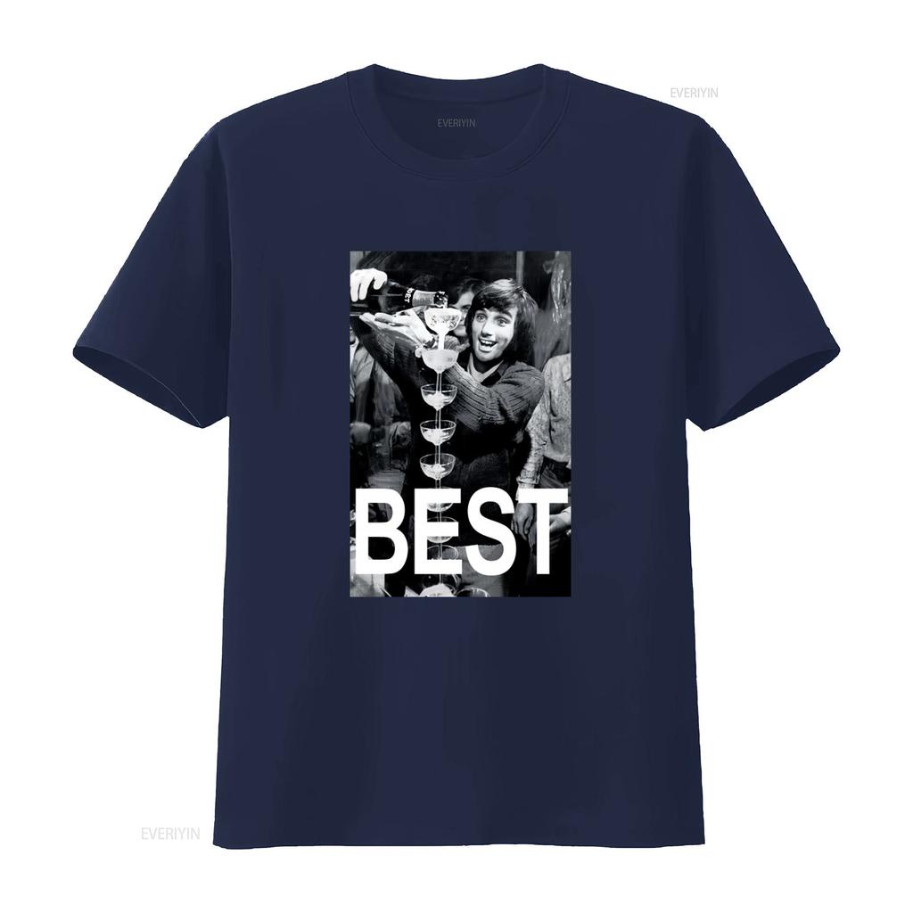 George Best Moet White T Shirt The Happiness Is Have My New Long Or S Vintage Washed Stylish Comfortable Designer Clothes Soft
