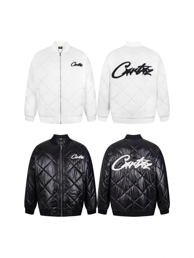 Chaqueta de Invierno Acolchada de Plumas Corteiz Alcatraz con LOGOTIPO Bordado