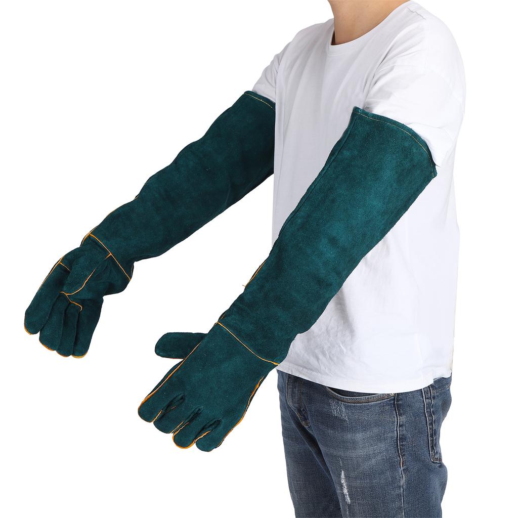 Animal Handling AntiBite Gloves Dog Training ScratchProof Gloves for Reptile Snakes(L )