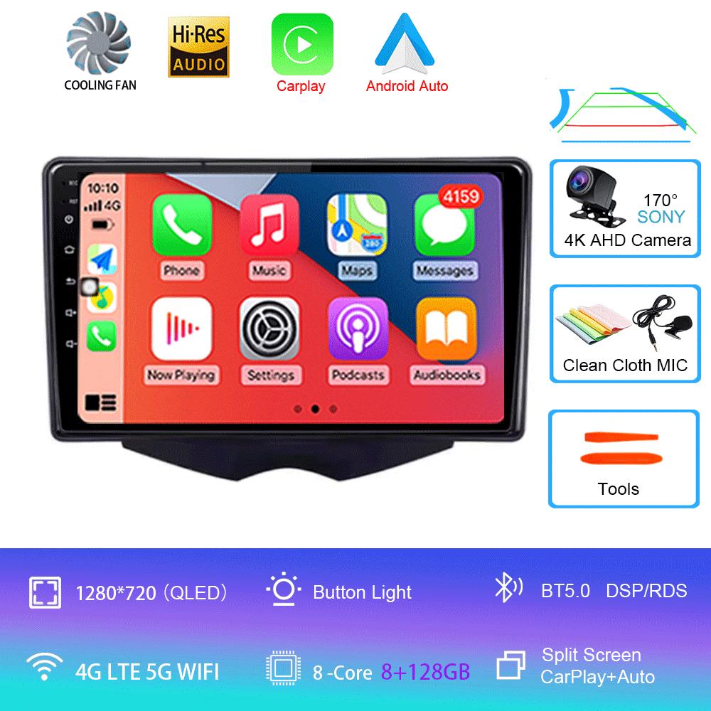 Car Radio Android 14 Carplay For Hyundai Veloster FS 2011 - 2017 Navigation Multimedia Player Stereo WiFi+4G BT DVD 360 Canera