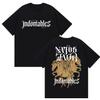 Rapper NATOS WAOR Tour 2025 Merch Graphic T Shirts Unisex Street Punk Hip Hop Short Sleeve Tshirt Unisex Retro Style Clothing Tees