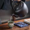 Traditional Ceramic Teapot Kettle with Overhead Handle