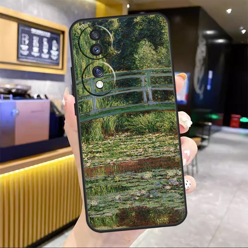 Claude Monet For Honor Magic 7 Lite 5 6 8 Pro Case For Honor Win RT X9c X9a X9b X8b X8c 200 400 50 70 90