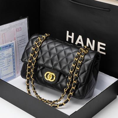 Geantă din Piele Naturală Femei 2025 Nouă CF Axilă Rețea Lanț Femei High-end Modă Versatilă Umăr Singur Crossbody