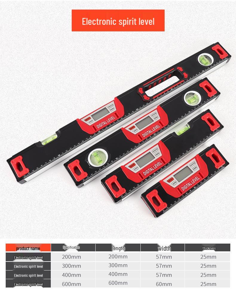 Infrared Precision Digital Laser Level and Inclinometer with Multifunctional Display