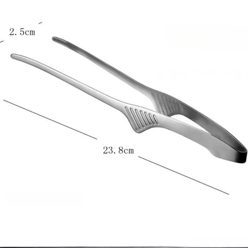 

Korean Style Barbecue Clip, 304 Stainless Steel, Pointed Food Clip, Baked Bread Clip, Hotel Restaurant, Japanese Style Steak Clip 10-inch