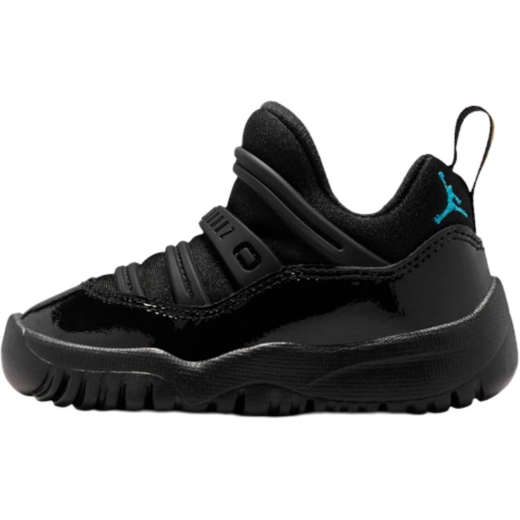 

Новые кроссовки Jordan Air Jordan 11 Retro износостойкие с высоким верхом для малышей, черно-гамма-синие, для младенцев и малышей BQ7102-047 27