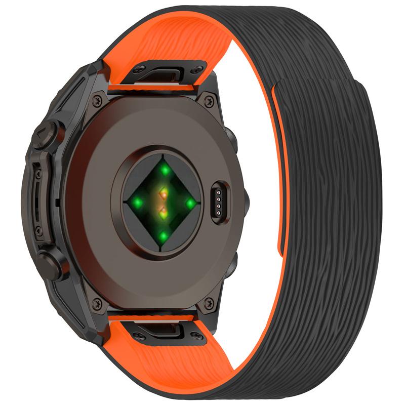 20mm 22mm 26mm Silicone Magnetic Band for Garmin Fenix 8 43 47 51mm 7X 7 7S 5X 5S 6 6X 6S Plus 3HR Quick Fit Bracelet WristStrap