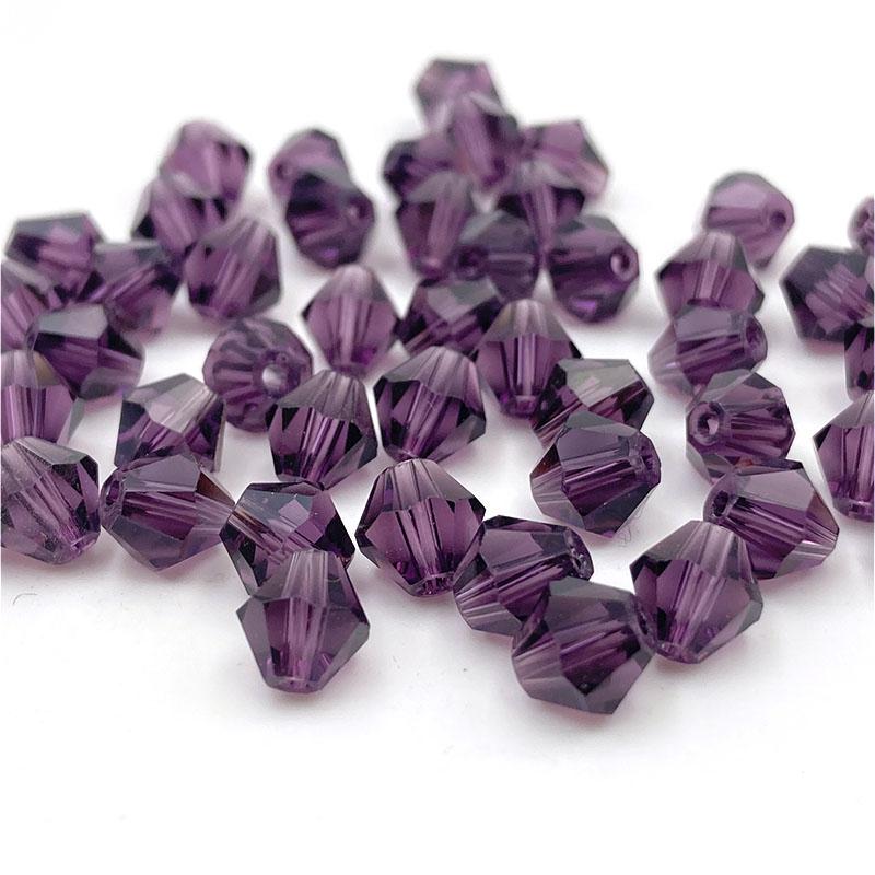 Faceted Austria 3 4 6mm Bicone Crystal Beads Spacer Glass Beads for Bracelet Necklace DIY Jewelry Making