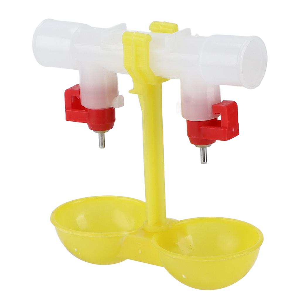 Doppelte Hühnernippeltränke, automatische hängende Trinkbecher für Geflügel, 1/2 Zoll Rohr