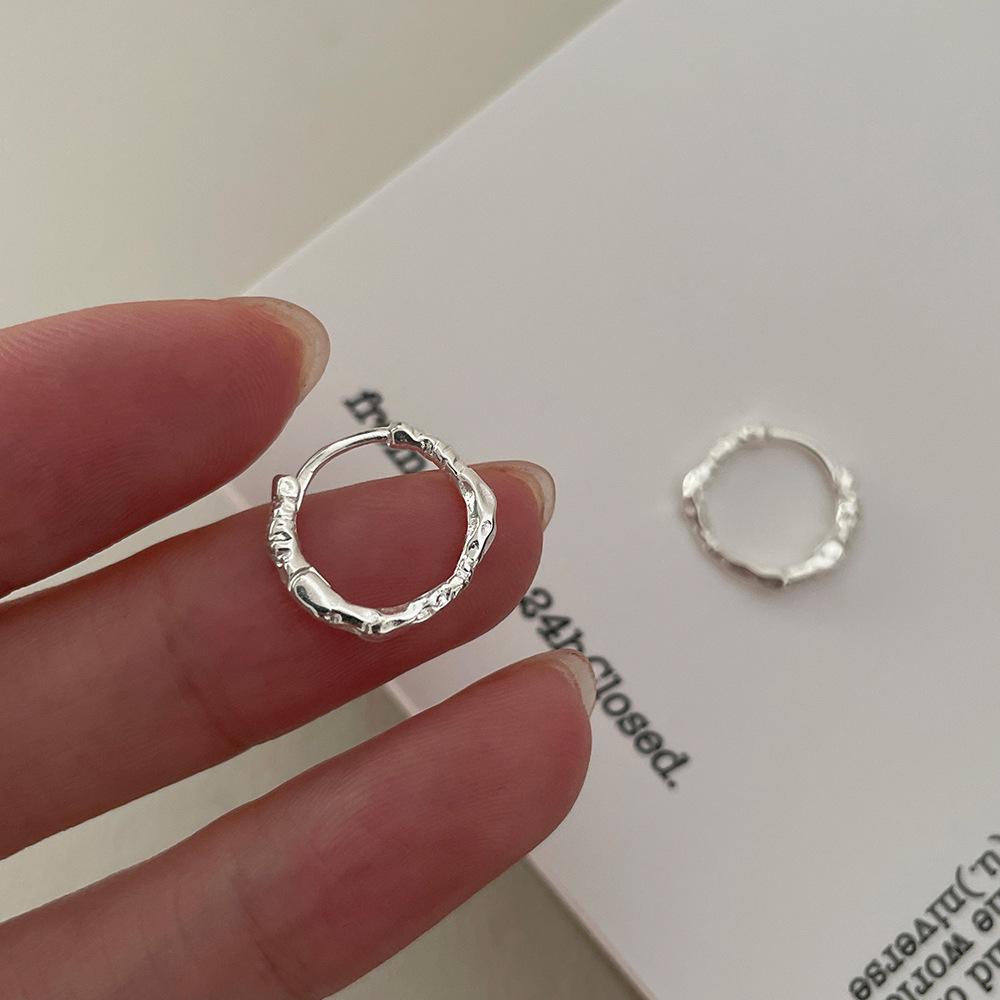 Clous d'oreille en argent sterling haut de gamme et clips d'oreille pour femmes - Boucles d'oreilles d'été style froid