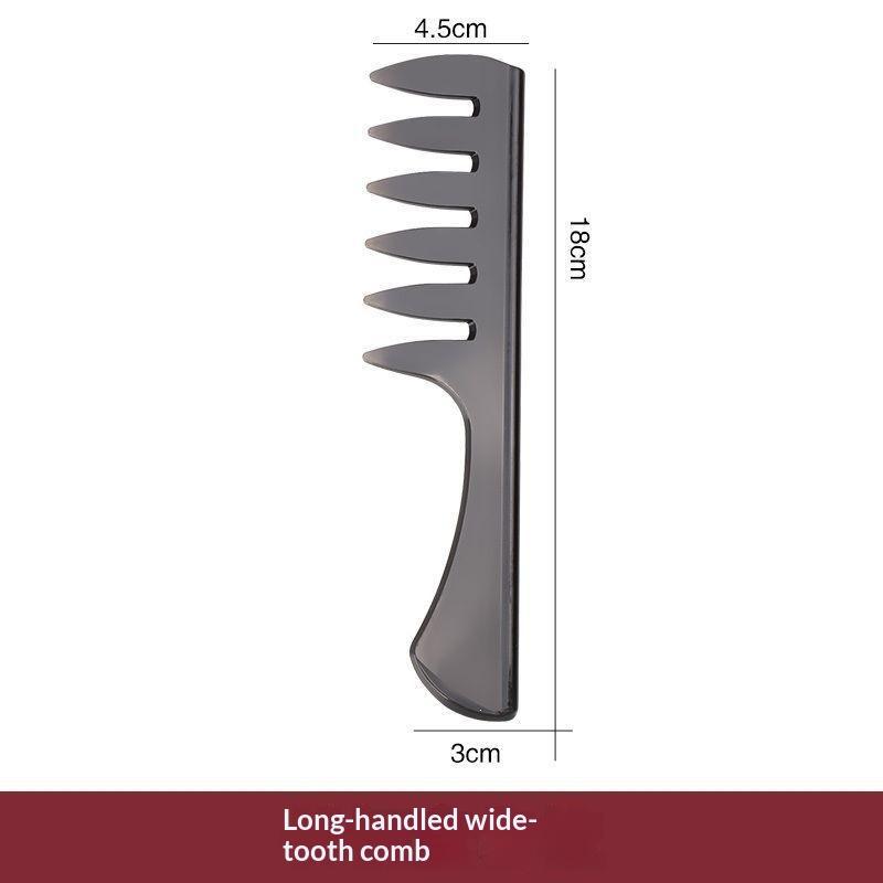 4 PCS Professional Men Grooming Comb Set Anti-static Wide Tooth Comb Hair Pick for Salon Barber Home Use
