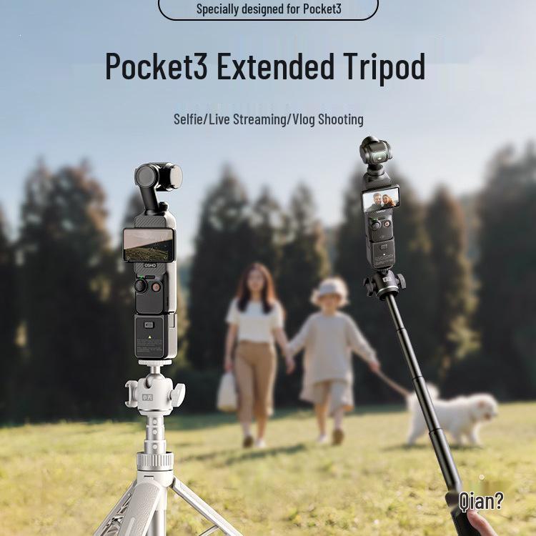 DJI Pocket 3 Extendable Tripod & Selfie Stick Gimbal Stand