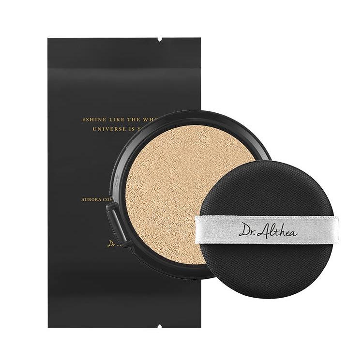 Dr Althea Aurora Cover Cushion Moisture Refill 15g SPF50+ PA+++ Hydraterende Glow Foundation Kleur Opties No.21