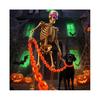 Guirnalda de Luces de Plástico para Halloween con Modos de Iluminación para Decoración Espeluznante, 3 Metros