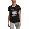adidas T Shirt Women's Black White EH6458