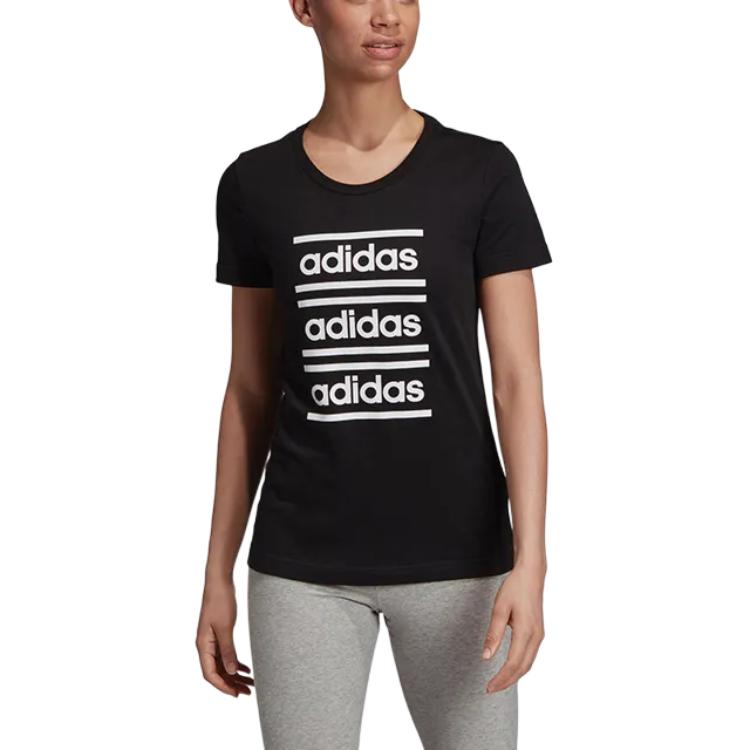adidas T Shirt Women's Black White EH6458