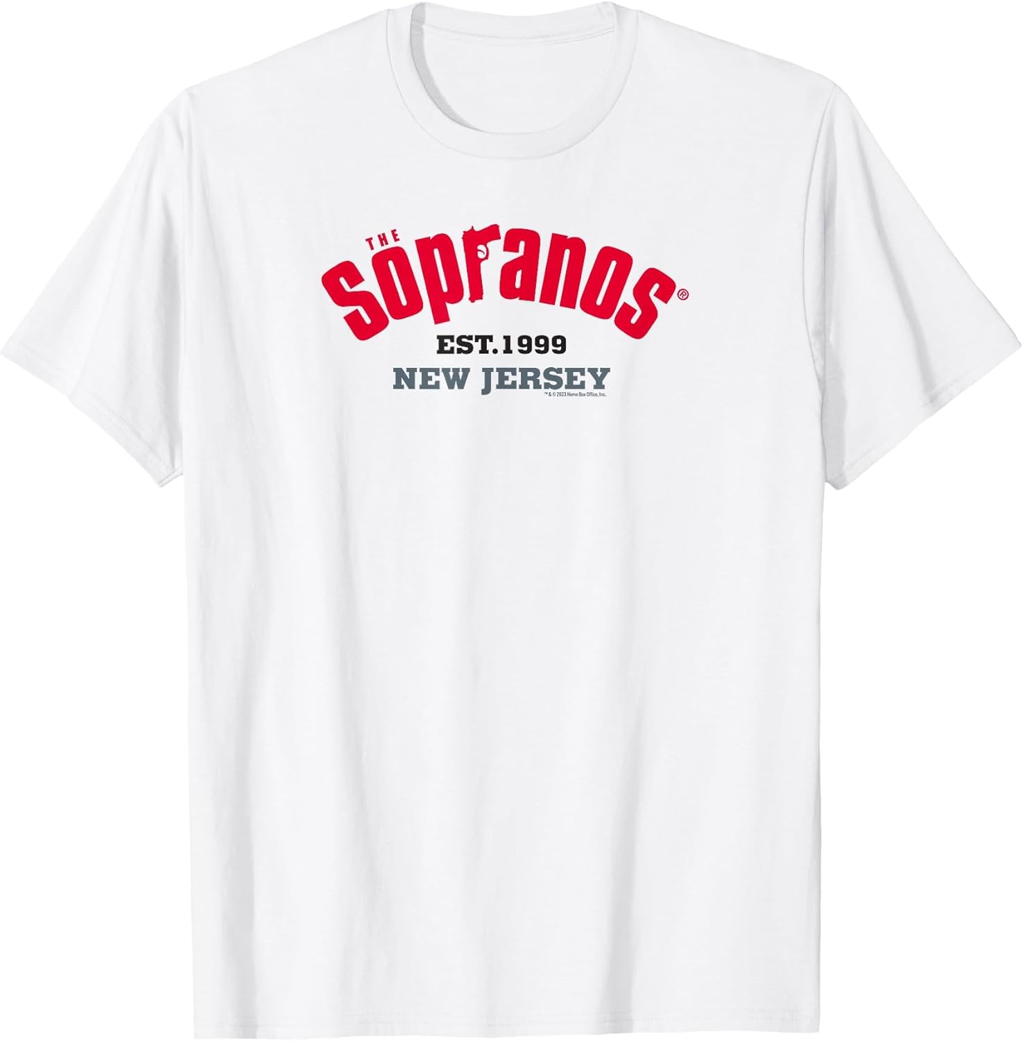 The Sopranos 1999 New Jersey Adult T-Shirt S разноцветный