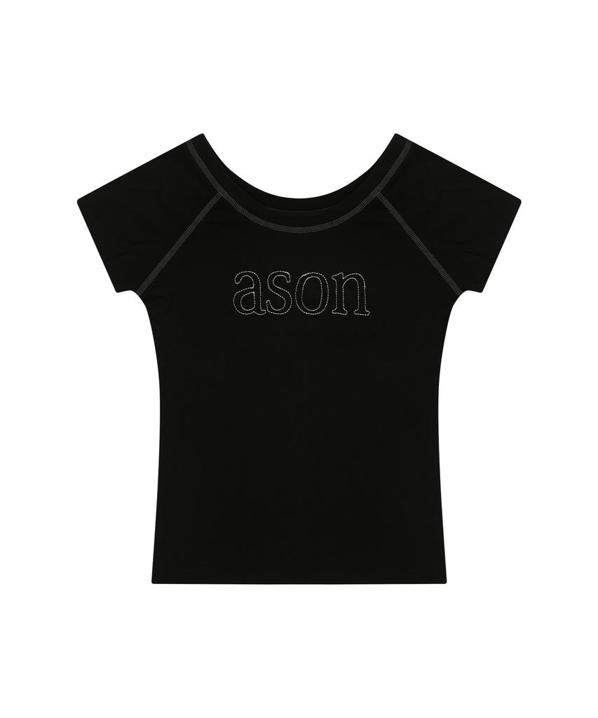 Aejeuon Mono Reglan Tee / Black