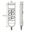 Sofa Lift Controller Easy to Use Six Button Universal Manual Multifunction Remote Handset Power Recliners for Furniture Couch