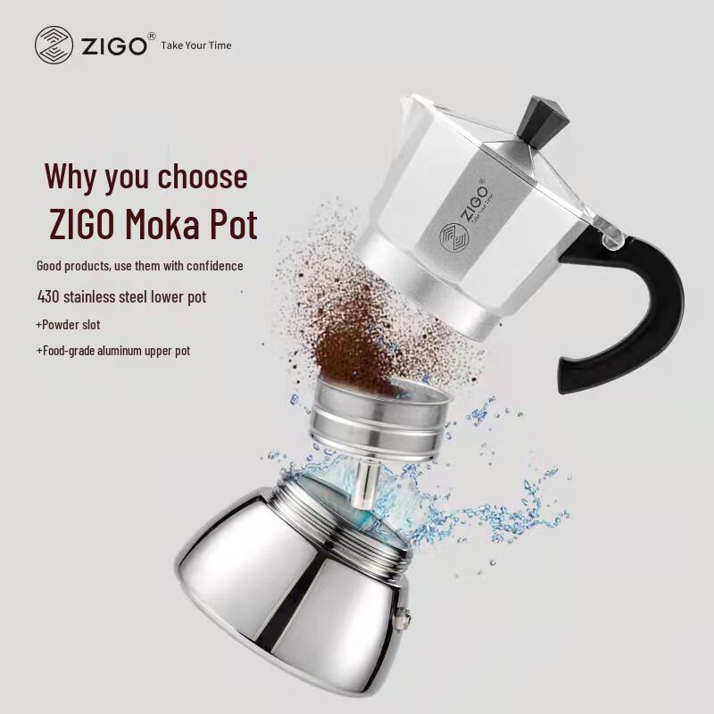 Zigo Stainless Steel Moka Pot